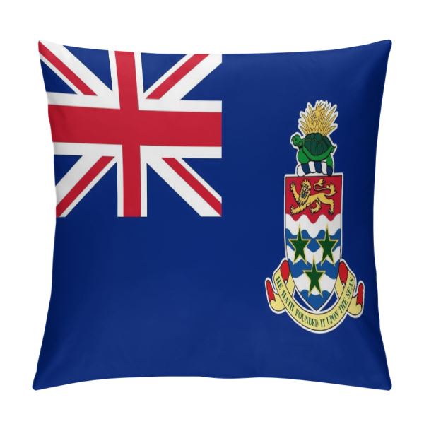 Cayman Islands Flag Throw Pillow - CaribeHeart Cayman Islands